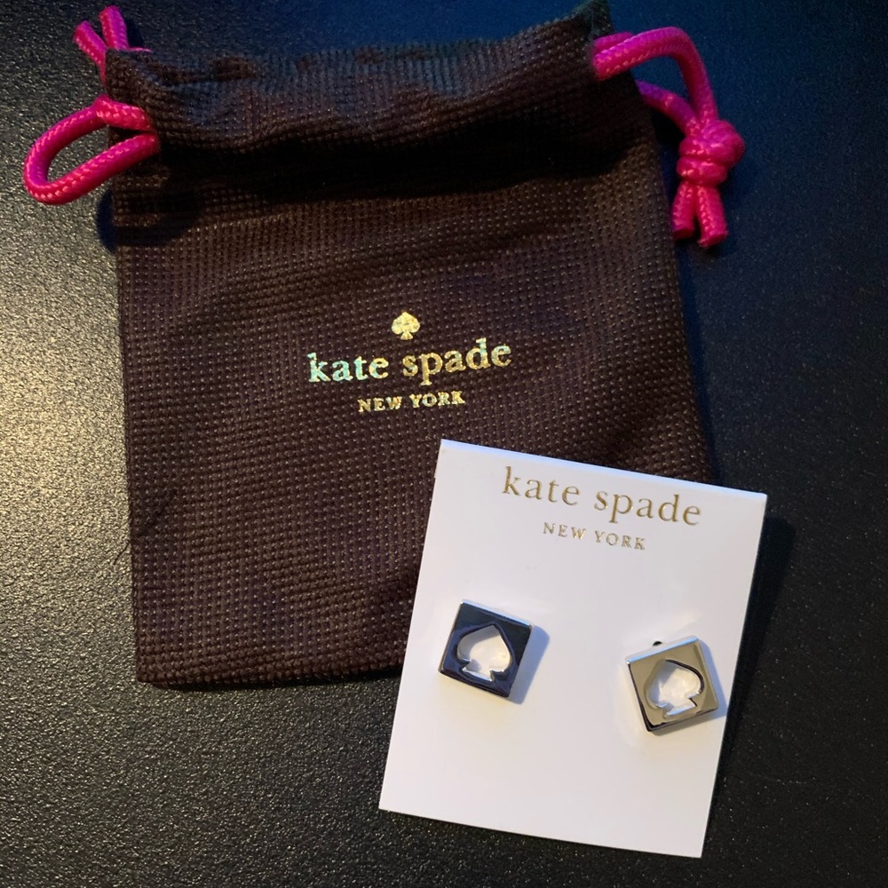Kate Spade Sterling Silver Spade Stud Earrings